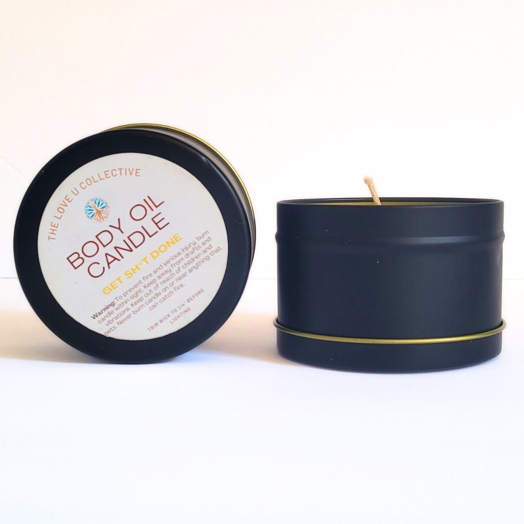 Body Oil Candle - Get Sh*t Done - Solar Plexus Chakra - BOC-5-1 - The Love U Collective