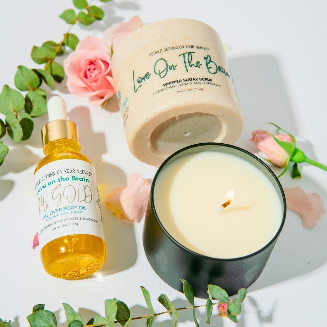 
                  
                    Body Oil Candle - Love on the Brain
                  
                