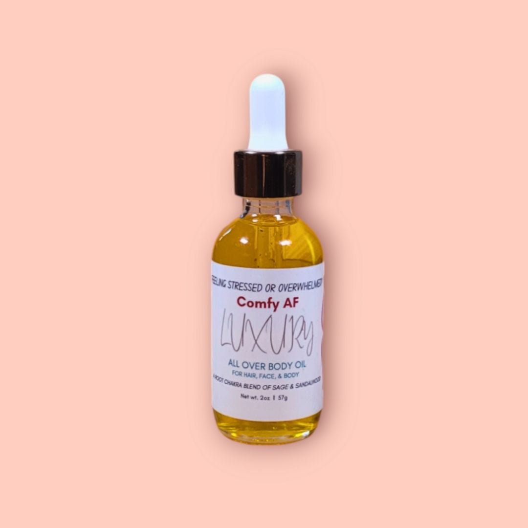 
                  
                    All Over Body Oil - Comfy AF - BO-13 - The Love U Collective
                  
                