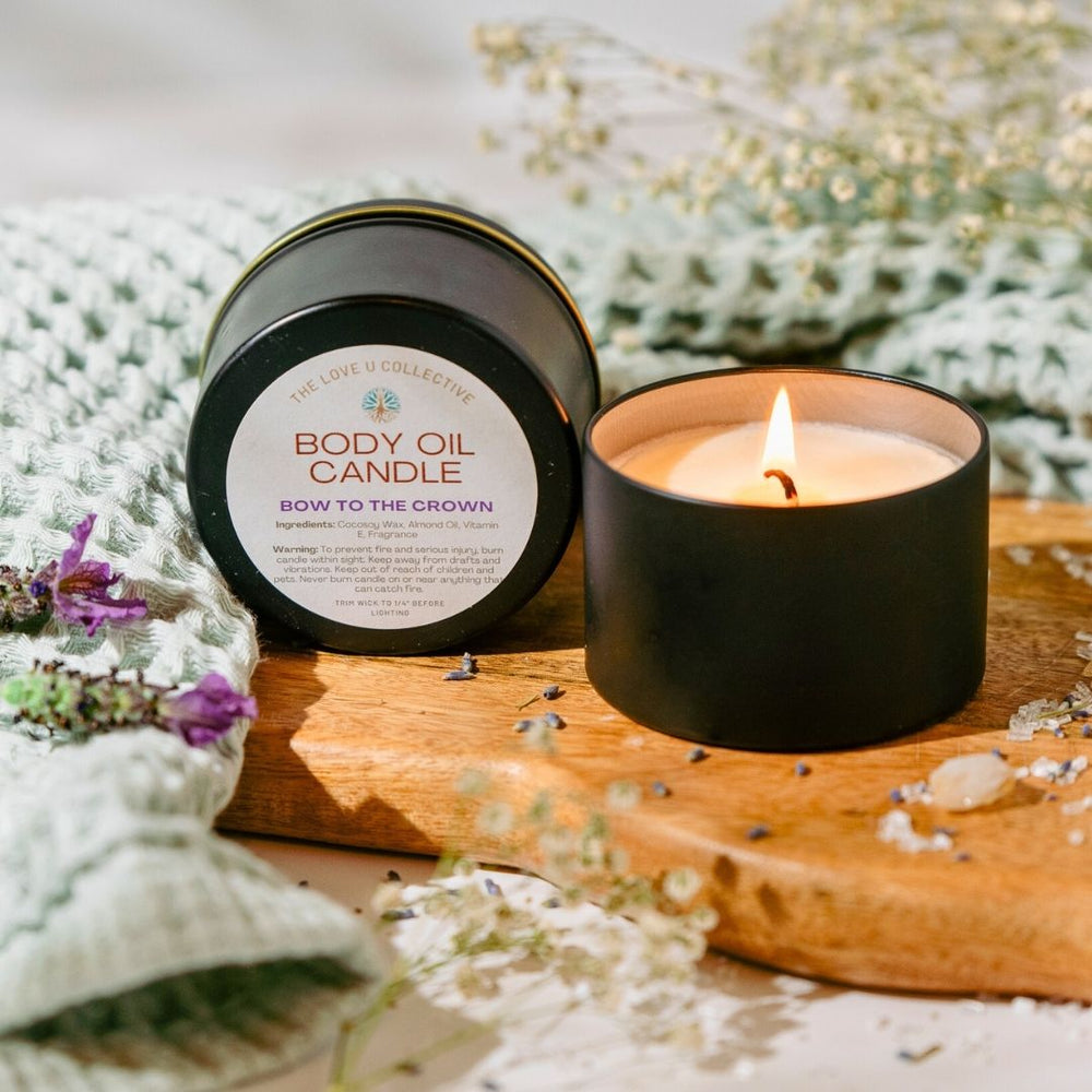
                  
                    Body Oil Candle - Bow to the Crown - BOC-2 - The Love U Collective
                  
                