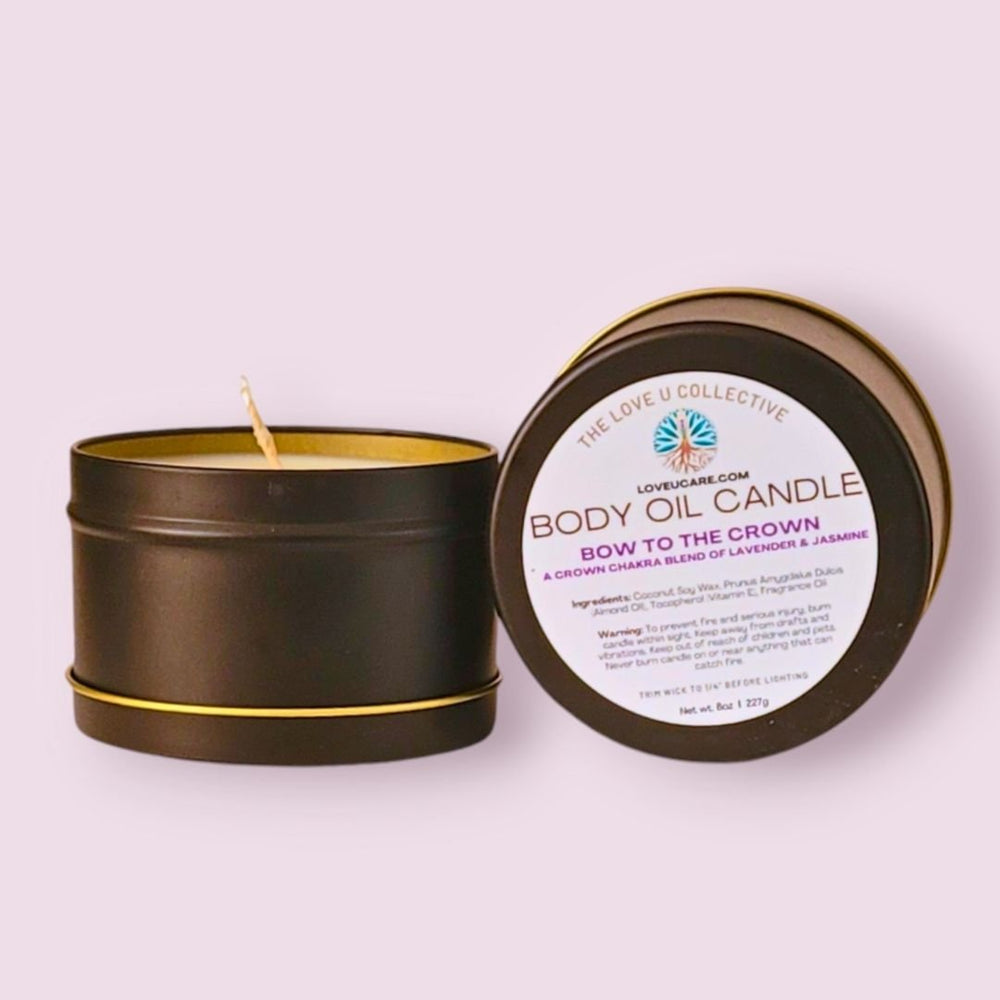Body Oil Candle - Bow to the Crown - BOC-2 - The Love U Collective