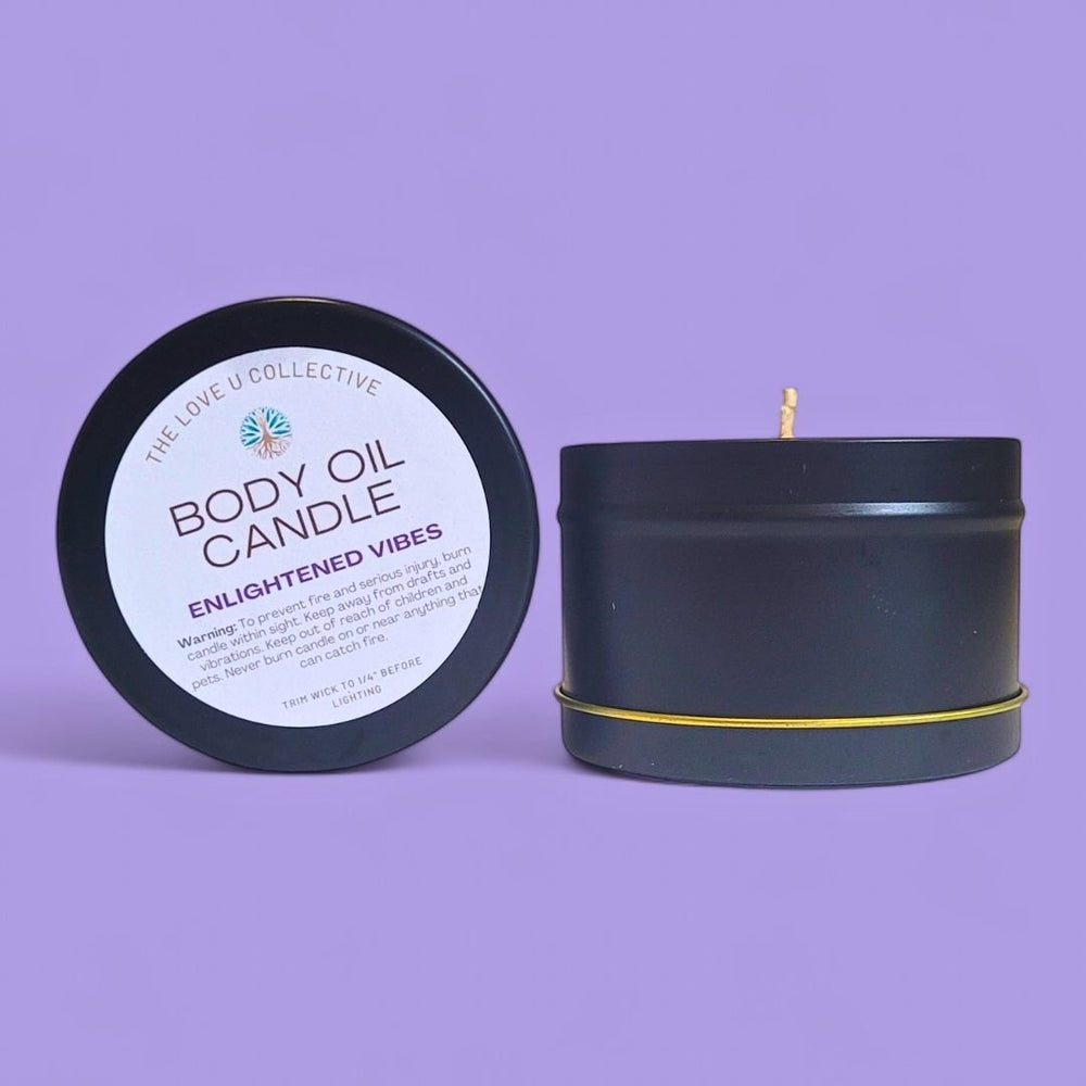 Body Oil Candle - Enlightened Vibes - BOC-12 - The Love U Collective