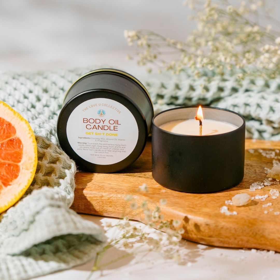 
                  
                    Body Oil Candle - Get Sh*t Done - BOC-5 - The Love U Collective
                  
                