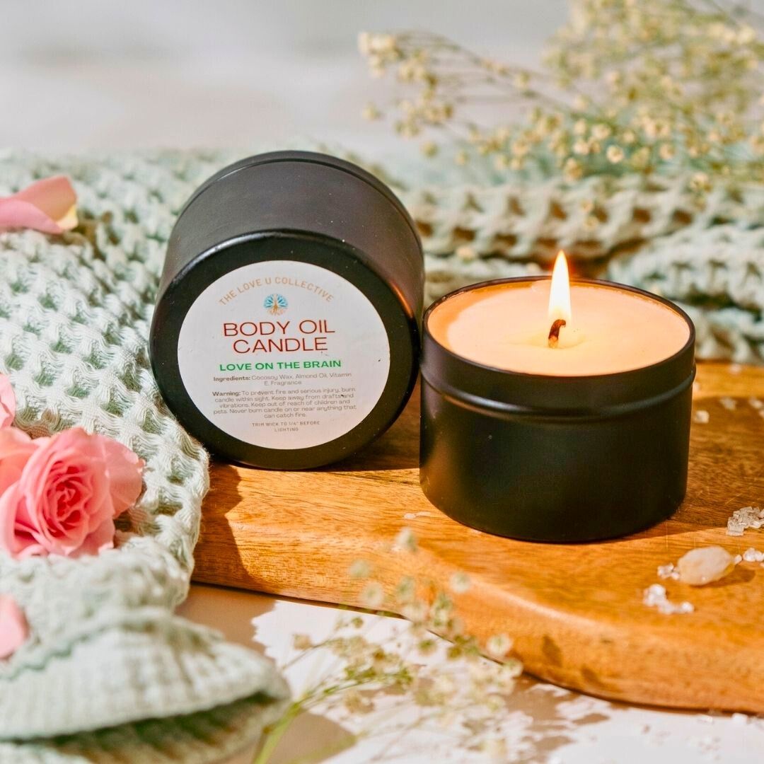 
                  
                    Body Oil Candle - Love on the Brain - BOC-6 - The Love U Collective
                  
                