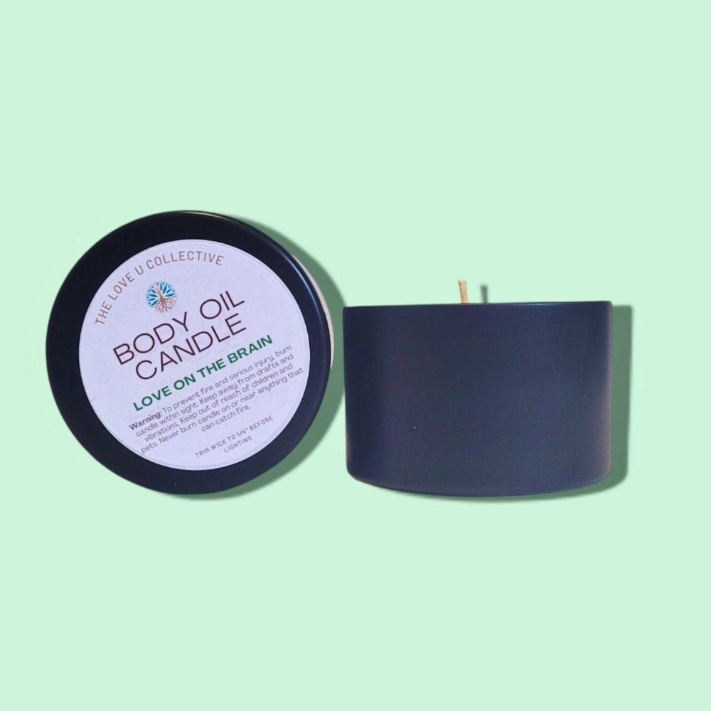 Body Oil Candle - Love on the Brain - BOC-6 - The Love U Collective