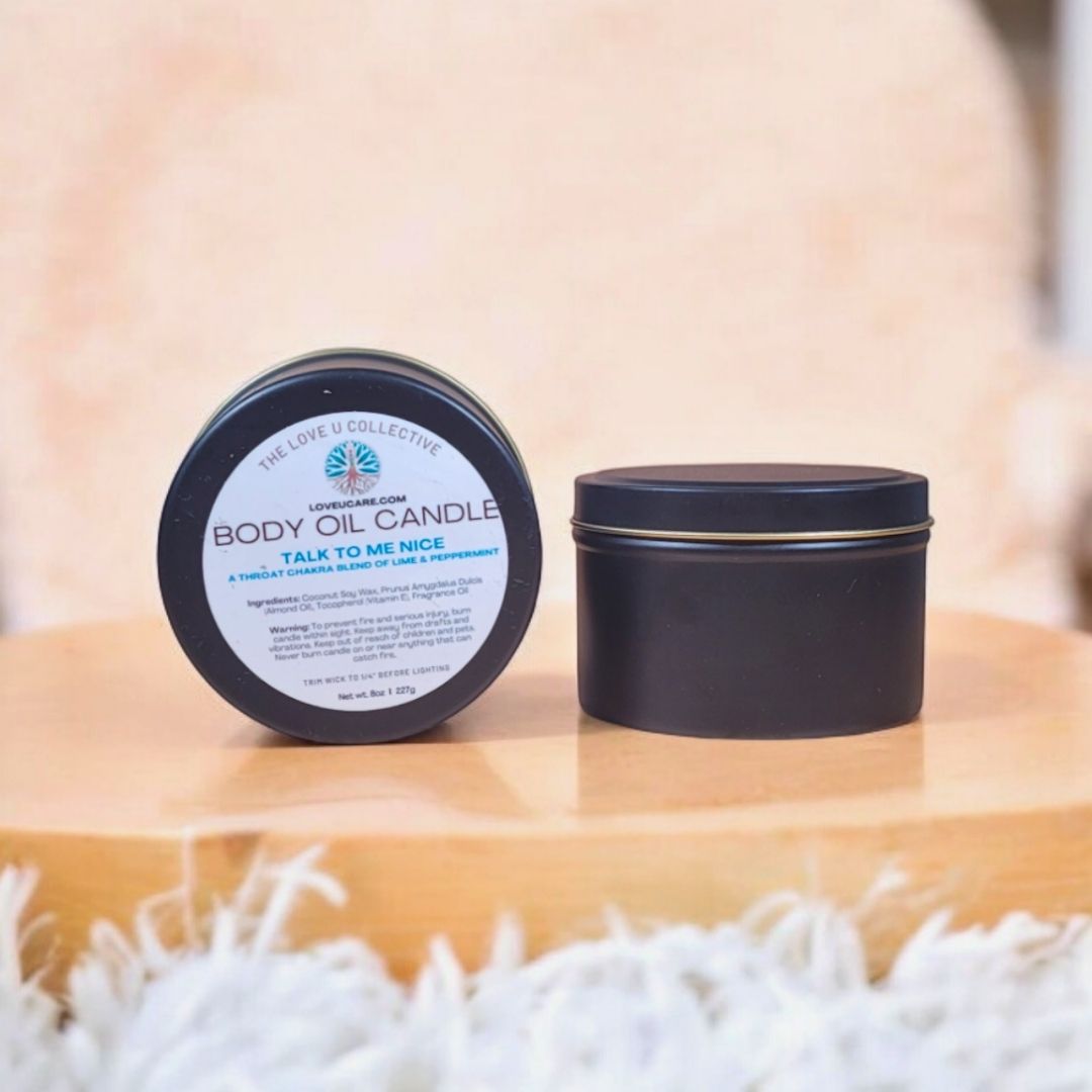 
                  
                    Body Oil Candle - Talk to Me Nice - BOC-10-1 - The Love U Collective
                  
                