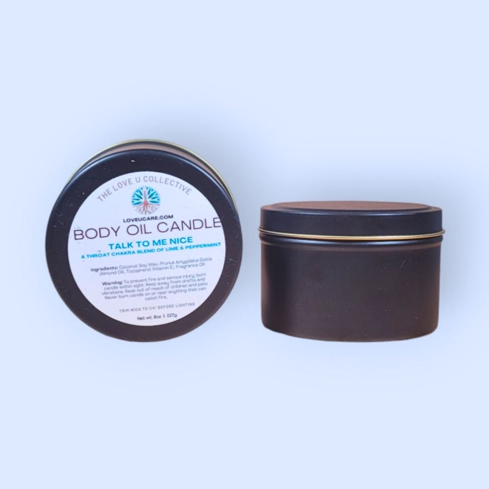 Body Oil Candle - Talk to Me Nice - BOC-10-1 - The Love U Collective