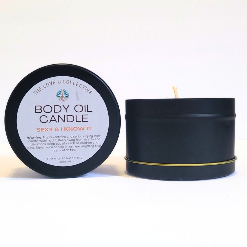 Body Oil Candle - Sexy & I Know It - Sacral Chakra - BOC-11 - The Love U Collective